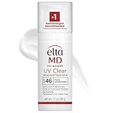 EltaMD UV Clear Face Sunscreen, Oil Free Sunscreen with Zinc Oxide, Dermatologist Recommended Sunscreen, 1.7 oz Pump