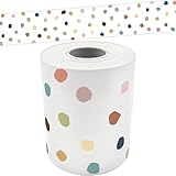 Teacher Created Resources Everyone is Welcome Painted Dots Straight Rolled Border Trim (TCR8912)