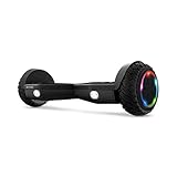 Jetson Spin All Terrain Hoverboard with LED Lights, Self-Balancing Hoverboard with Active Balance Technology, Range of Up to 7 Miles, Ages 13+, Black, JAERO-BLK