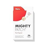 Mighty Patch™ Original patch from Hero Cosmetics - Hydrocolloid Acne Pimple Patch for Covering Zits and Blemishes in Face and Skin, Vegan-friendly and Not Tested on Animals (36 Count)