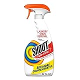 Shout Active Enzyme Laundry Stain Remover Spray, Triple-Acting Formula Clings, Penetrates, and Lifts 100+ Types of Everyday Stains - Prewash Spray 22oz