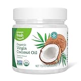 Amazon Fresh, Organic Virgin Coconut Oil, 15 Fl Oz (Previously Happy Belly, Packaging May Vary)