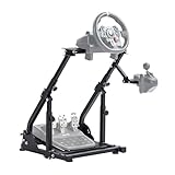 Marada Racing Wheel Stand Steering Wheel Stand Ultra-stable 4 Support Arms fit for Logitech, G25 G27 G29 G920 T300RS, Sim Racing Stand, No Steering Wheel Pedal Shifter Handbrake