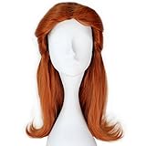 Miss U Hair Synthetic Girl Long Wavy Prestyled Brown Auburn Color Party Anime Cosplay Wig