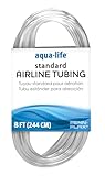 PENN-PLAX Standard Airline Tubing for Aquariums – Clear and Flexible – Resists Kinking – Safe for Freshwater and Saltwater Fish Tanks – 8 Feet