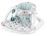 Fisher-Price Portable Baby Chair Sit-Me-Up Floor Seat With Developmental Toys & Machine Washable Seat Pad, Pacific Pebble