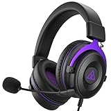 EKSA E900 Headset with Microphone for PC, PS4,PS5, Xbox - Detachable Noise Canceling Mic, 3D Surround Sound, Wired Headphone for Gaming, Computer, Laptop, 3.5MM Jack