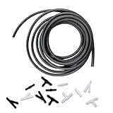 Windshield Washer Hose Kit, 4 Meter Washer Fluid Hose with 12 Pcs Hose Connectors, Suitable for Most Car Windshield Washer Tubing