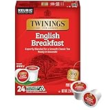 Twinings English Breakfast Black Tea K-Cup Pods for Keurig, 24 Count (Pack of 1), Smooth, Flavourful, Robust, Caffeinated, Enjoy Hot or Iced | Packaging May Vary