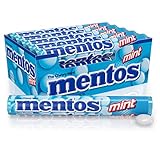 Mentos Chewy Mint Candy Roll, Mint, Non Melting, Party, 14 Count (Pack of 15) - Packaging May Vary