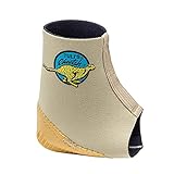 Tuli’s Cheetah Heel Cup with Compression Sleeve for Sever’s Disease and Heel Pain for Gymnasts and Dancers, Youth Small
