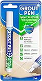 Grout Pen White Tile Paint Marker: Waterproof Grout Paint, Tile Grout Colorant and Sealer Pens - White, Narrow 5mm Tip (7mL)