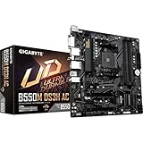 GIGABYTE B550M DS3H AC (AM4 AMD/B550/Micro ATX/Dual M.2/SATA 6Gb/s/USB 3.2 Gen 1/PCIe 4.0/HMDI/DVI/DDR4/Motherboard)