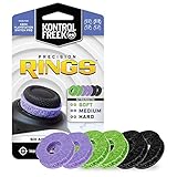 KontrolFreek Precision Rings | Aim Assist Motion Control for Playstation 4 (PS4), PS5, Xbox One, XBX, Switch Pro & Scuf Controller (Black/Purple/Green)